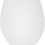 Weißer baliv WC-Sitz Balonne aus Duroplast im Slim-Design.