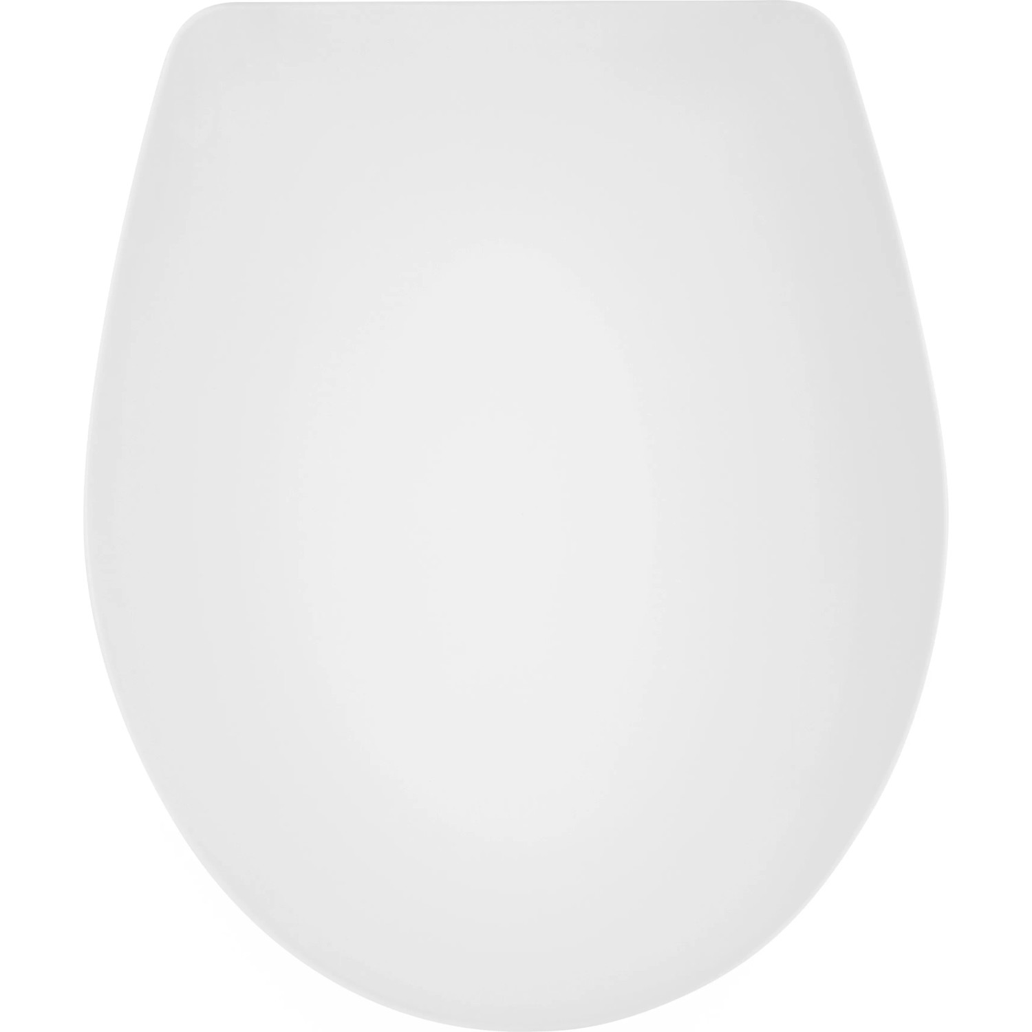 Weißer baliv WC-Sitz Balonne aus Duroplast im Slim-Design.