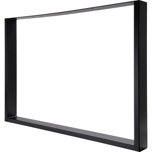 Schwarzes Hettich Tischgestell U aus Stahl, 710x900 mm, für Esstische und Schreibtische.