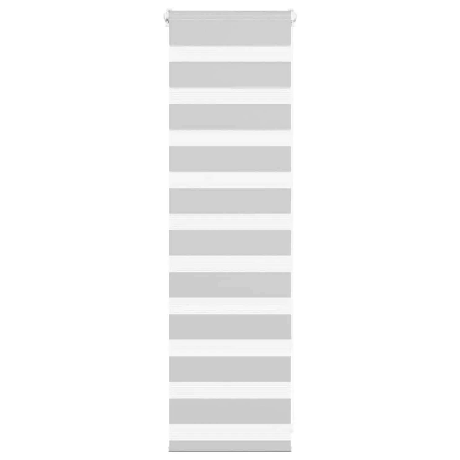 vidaXL Doppelrollo Hellgrau 40x100 cm Stoffbreite 35,9 cm Polyester 4014405