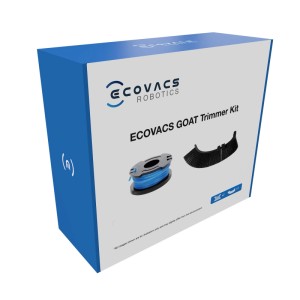 Ecovacs Trimmer-Kit für Goat Mähroboter, bestehend aus Trimmerfäden und Anti-Spritz-Bürsten.