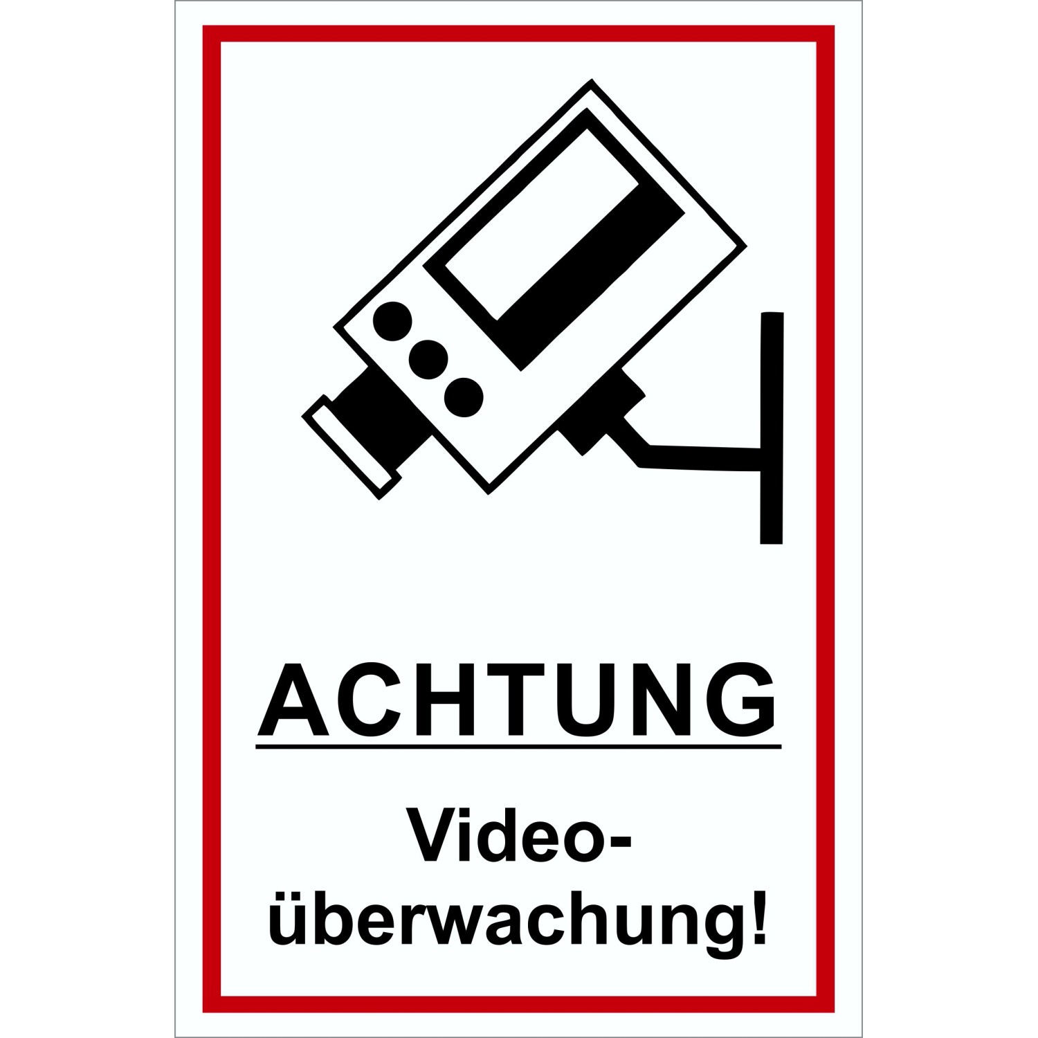 Warn- und Hinweissschild Achtung Videoüberwachu... 30 cm x 20 cm PST günstig online kaufen