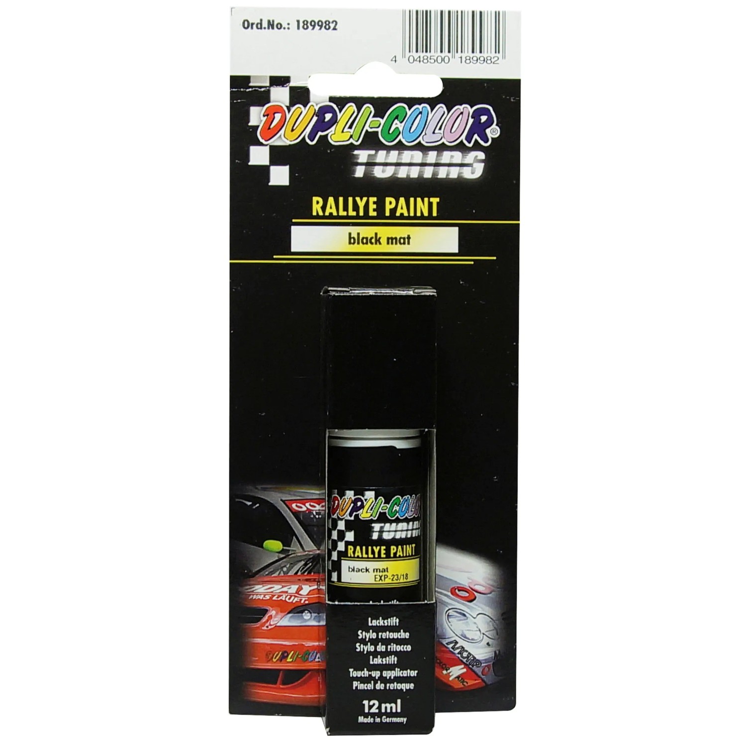 Dupli-Color Rallye Paint Black matt Lackstift 12 ml
