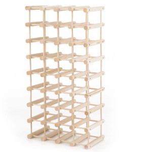 Costway Weinregal Holz 36 Flaschen Frei Kombinierbar