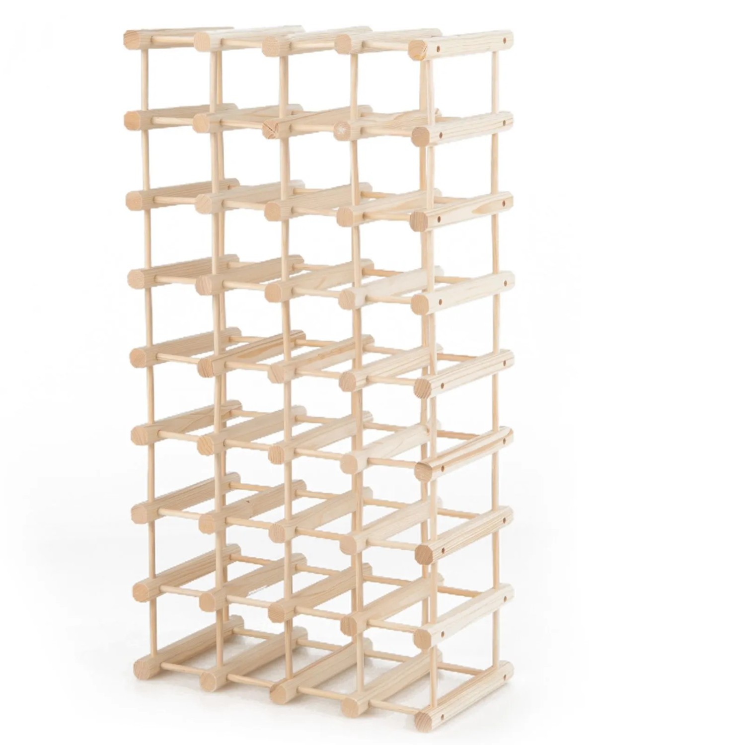 Costway Weinregal Holz 36 Flaschen Frei Kombinierbar günstig online kaufen