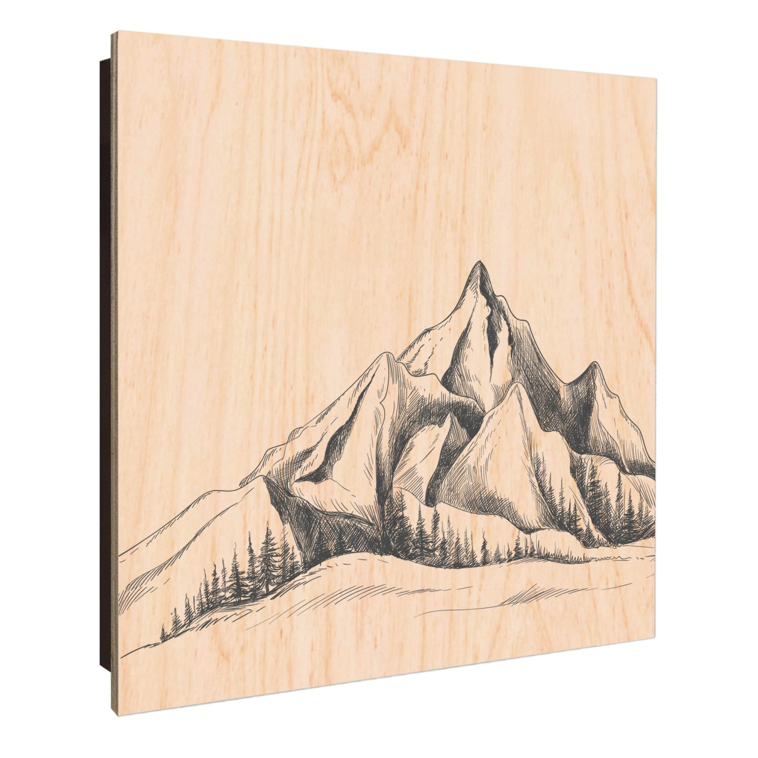 Banjado Großer Schlüsselkasten Holz 30x30cm Schwarz Scharnier Links 50 Hake günstig online kaufen