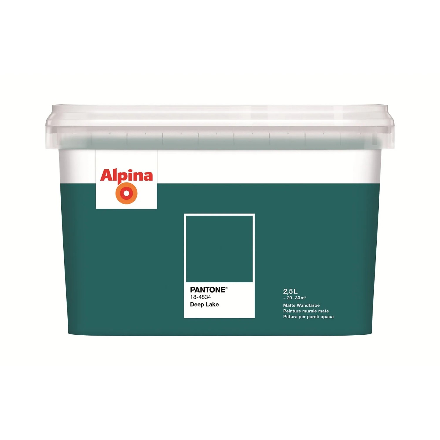 Alpina Innenfarbe Pantone Deep Lake 2,5, Cyan