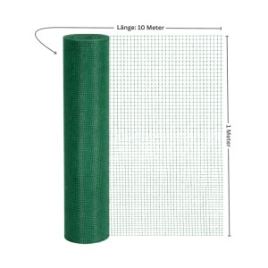 Grüner PROREGAL Kunststoffzaun GROWY, 1x10m, Maschenweite 5x5mm, als Garten- und Pflanzenschutznetz.