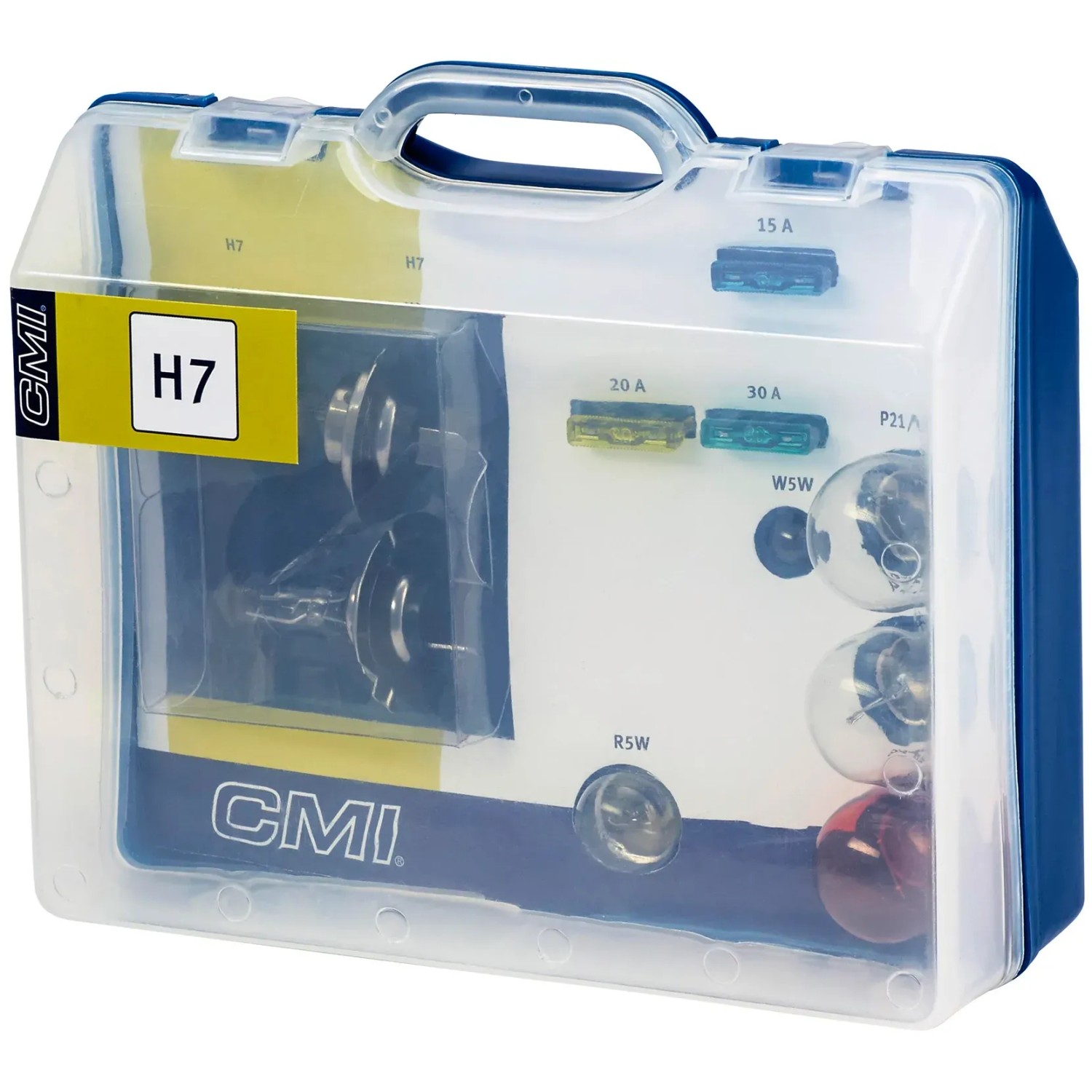 Lampenbox H7 12V 10-teilig mit Glühlampen und Sicherungen für die Autoelektrik.