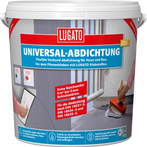 Eimer Universal-Abdichtung von Lugato, flexible Verbundabdichtung für Haus und Bau.