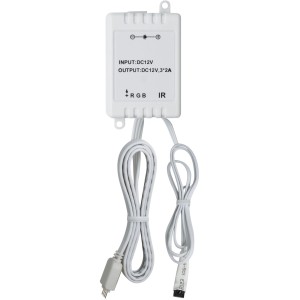 Paulmann YourLED RGB-Controller mit IR-Fernbedienung, weiß, für LED-Streifen.