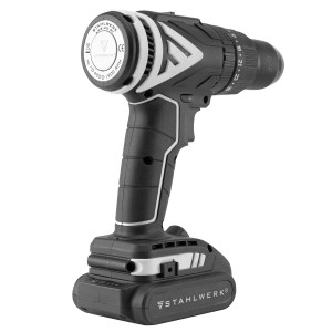 STAHLWERK Akku-Bohrschrauber ASB 20 ST, Akku-Schrauber mit Akku, Bohrfutter und Magnetarmband.