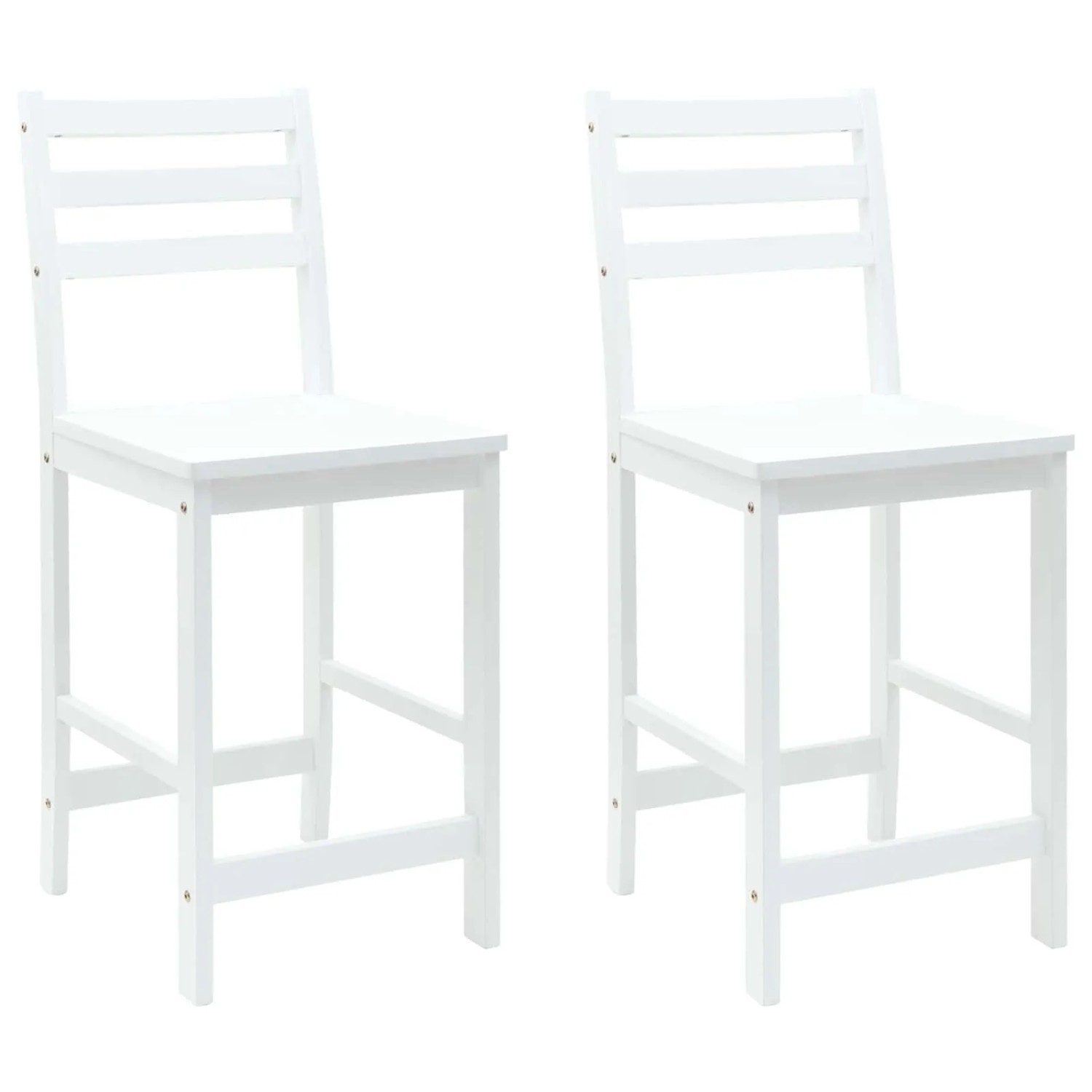 vidaXL Esszimmerstühle 2 Stk Weiß 40 x 47,5 x 99,5 cm 42020471