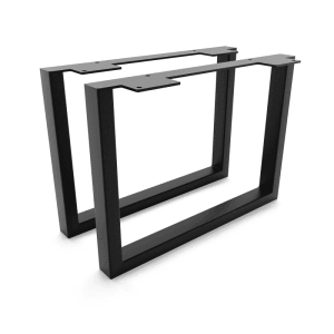 2er Set HEVVA GRAZ Möbelfüße, 25x35 cm, schwarz, für DIY Möbelbau & IKEA Hacks.