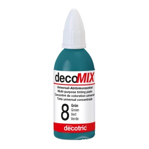 Decomix Grün Abtönkonzentrat, 20ml Flasche für Farbe, Lacke und Lasuren.