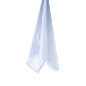 Transparente Bagnoxx Duschdichtung 90° für 8mm Glas, 2m lang.