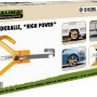 Calima Radkralle für 13-16 Zoll Räder, orange, zur Diebstahlsicherung von PKW, Wohnwagen und Anhängern.