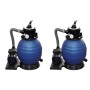 vidaXL Sandfilterpumpen 2 Stk 400 W 11.000 L/h 277089