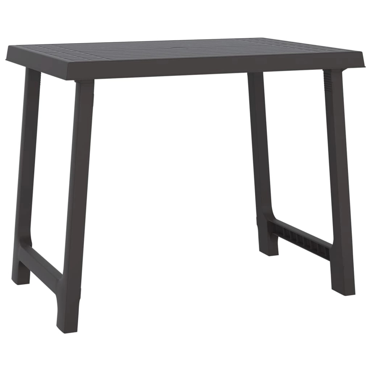 vidaXL Campingtisch Anthrazit 79x56x64 cm PP Holzoptik 364735 günstig online kaufen