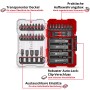 Einhell Impact Bit Set, 35-teilig, mit Bits, Stecknüssen und Aufbewahrungsbox.