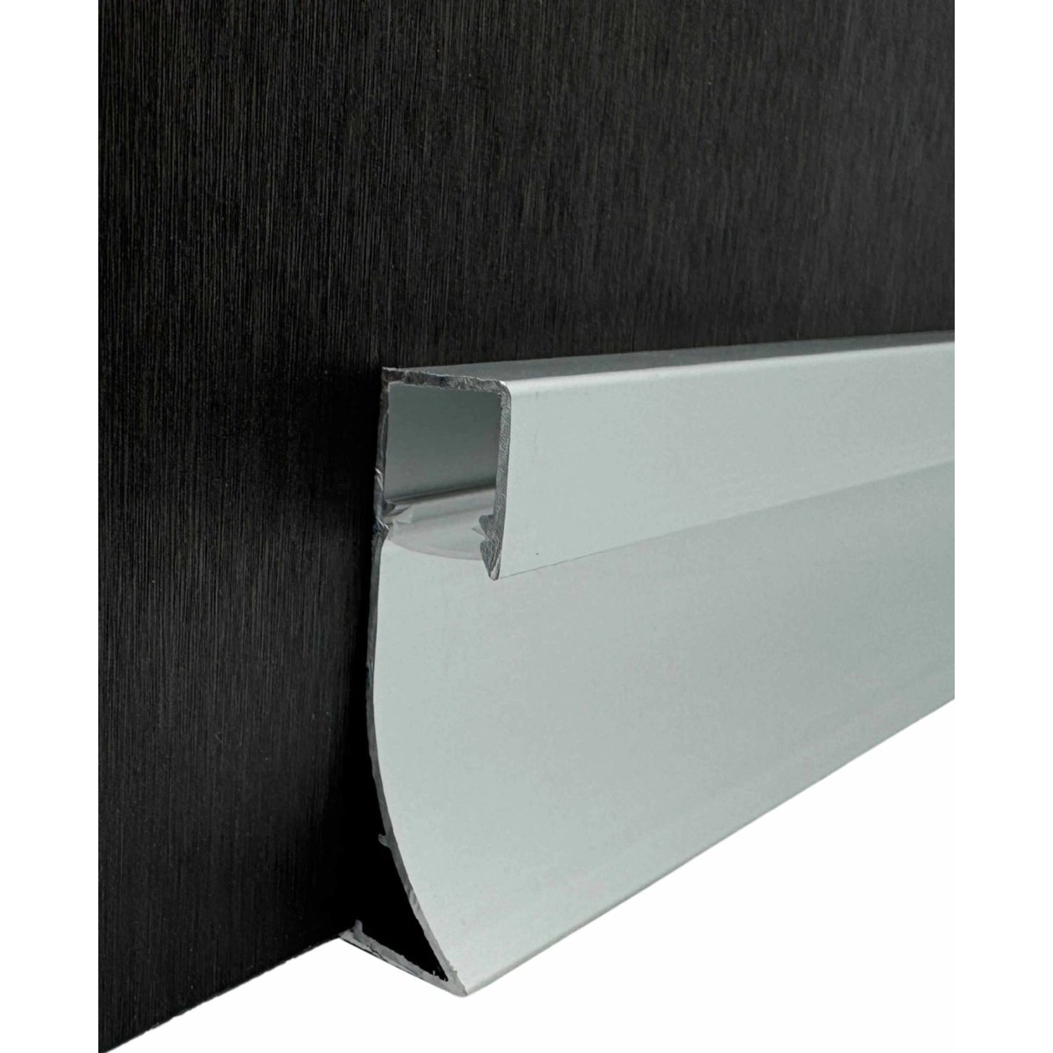Colortree Sockelleiste LED Leiste Aluminium Profil Silber Eloxiert 2m Montageprofil Für Wand Und Deckenmontage