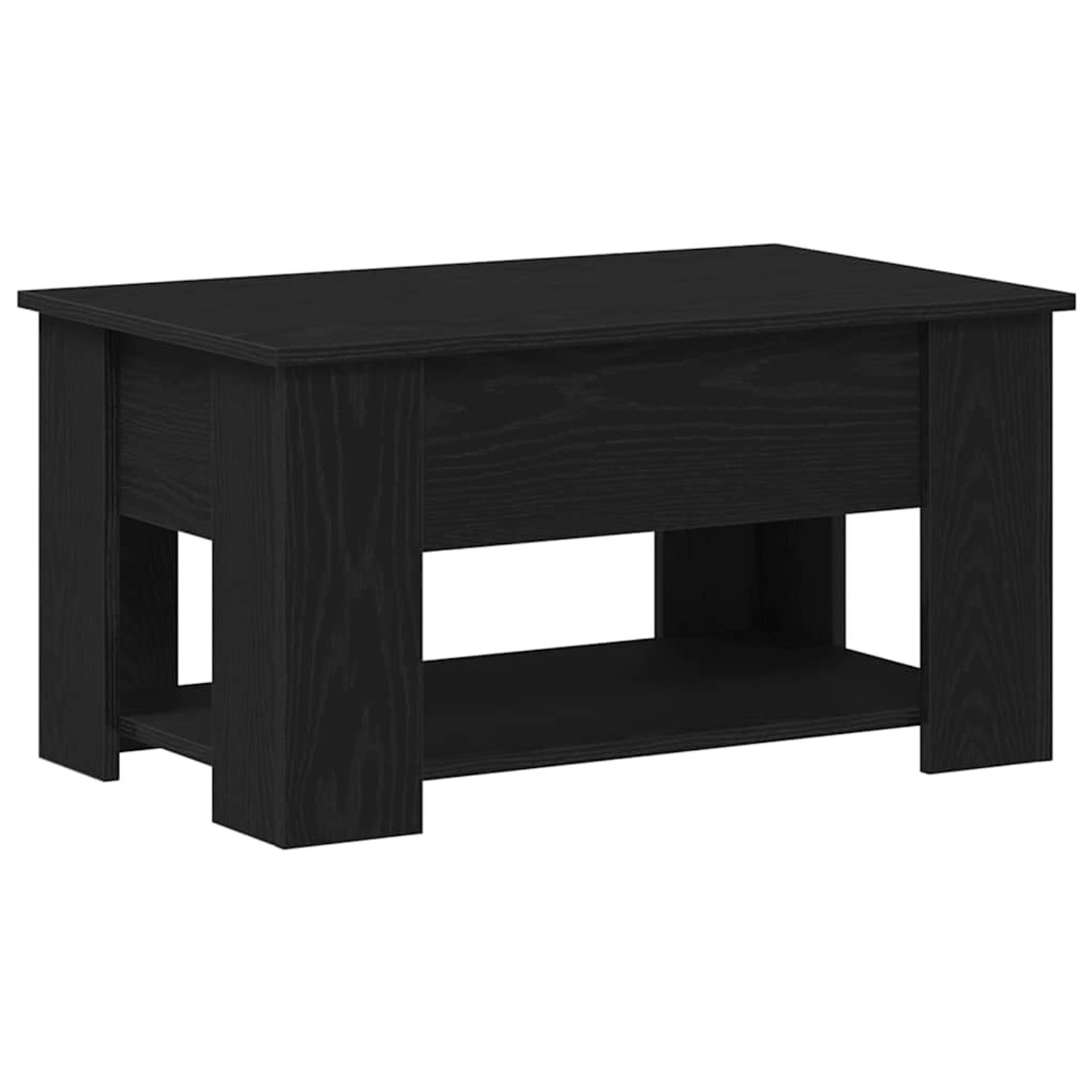 vidaXL Couchtisch Schwarze Eiche 79 x 49 x 41 cm Holzwerkstoff 862765 günstig online kaufen