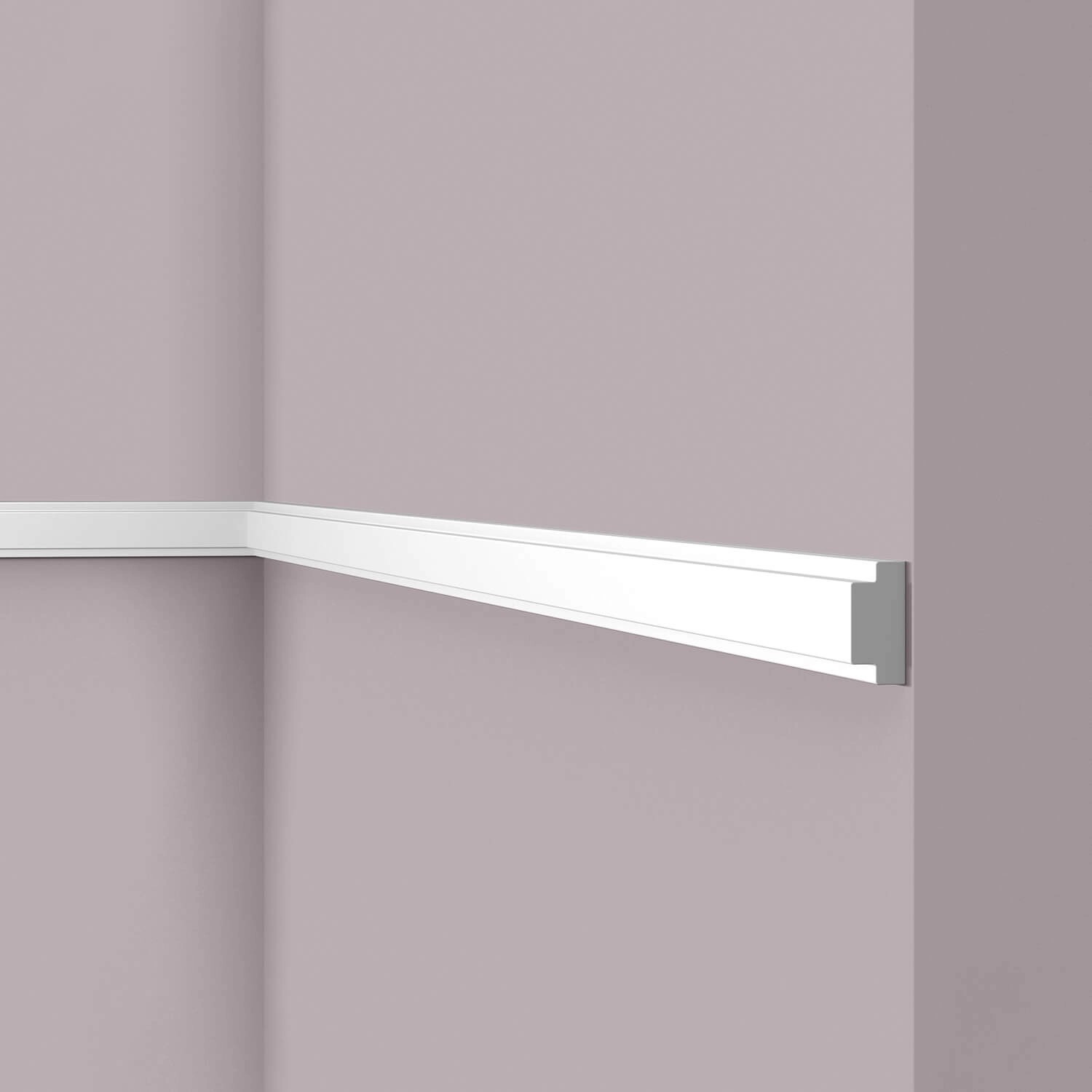 Thumbnail - NOEL & MARQUET NMC WL10 WALLSTYL Wand- und Friesleiste Zierleiste Stuckleiste 2 m 200 cm x 1,45 cm x 3 cm Weiß