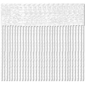 Weißer Fadenvorhang (90x245cm) von Bestlivings als Gardine oder Raumteiler.