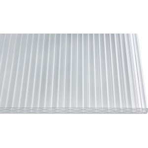 Weiße Hohlkammerplatte Thermo 25 mm, geeignet für Kunststoffbedachung.