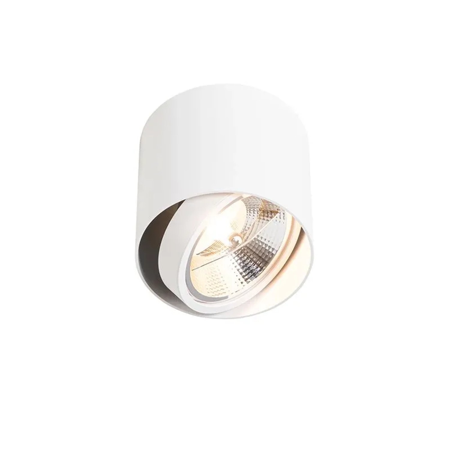 QAZQA Design Aufbaustrahler Weiß GU10 111mm Impact_8
