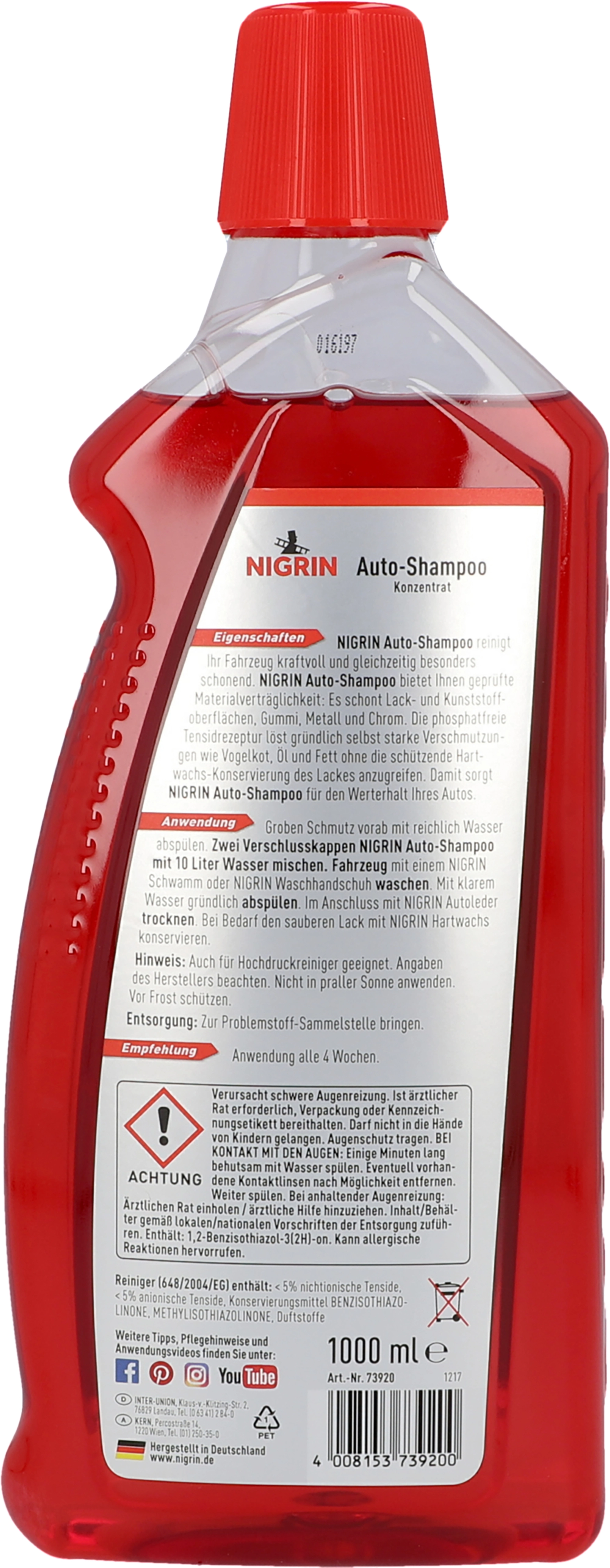Nigrin Shampoo Konzentrat Orange 1 l kaufen bei OBI