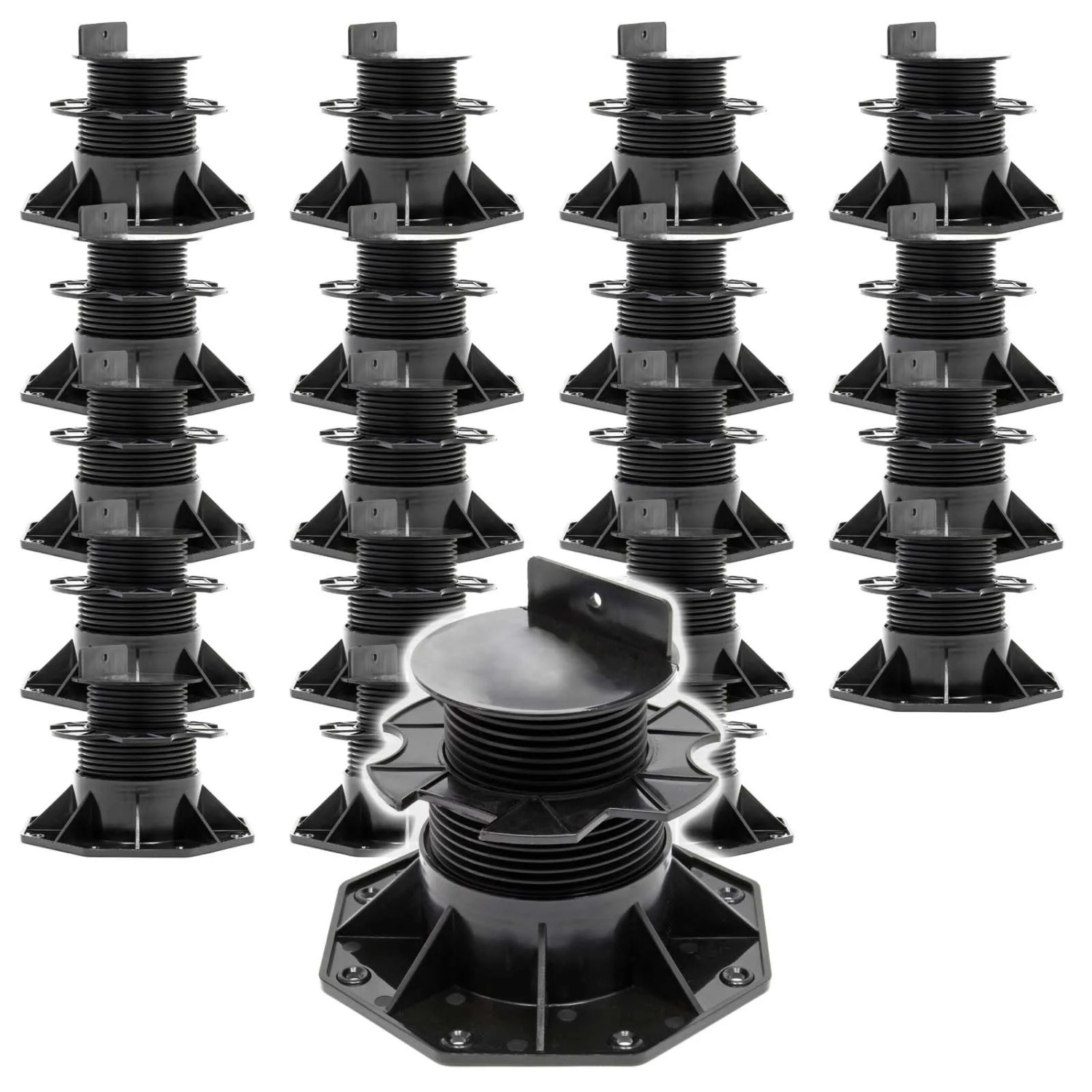 Xpotool Set 20X Stelzlager Terrassen 2700Kg 60-138Mm Stellfüße Höhenverstellbar