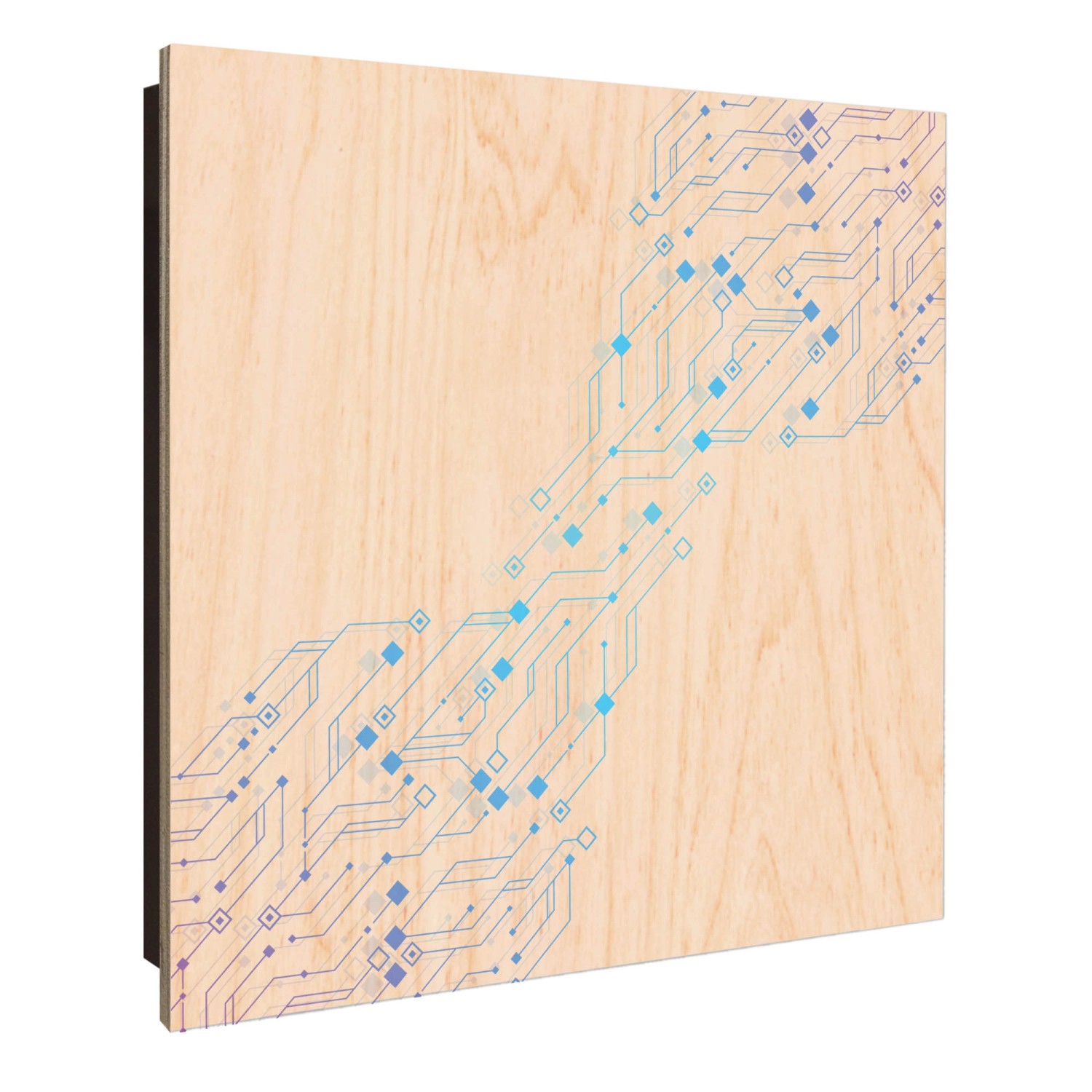 Banjado Großer Schlüsselkasten Holz 30x30cm Schwarz Scharnier Links 50 Hake günstig online kaufen