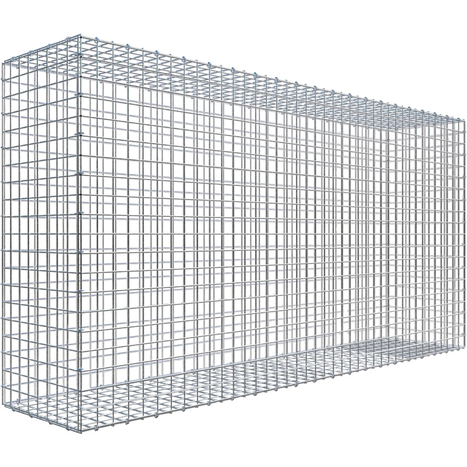 Gabiona C-Ring-Gabione 100 x 200 x 40 cm Maschenw 5 x 5 cm