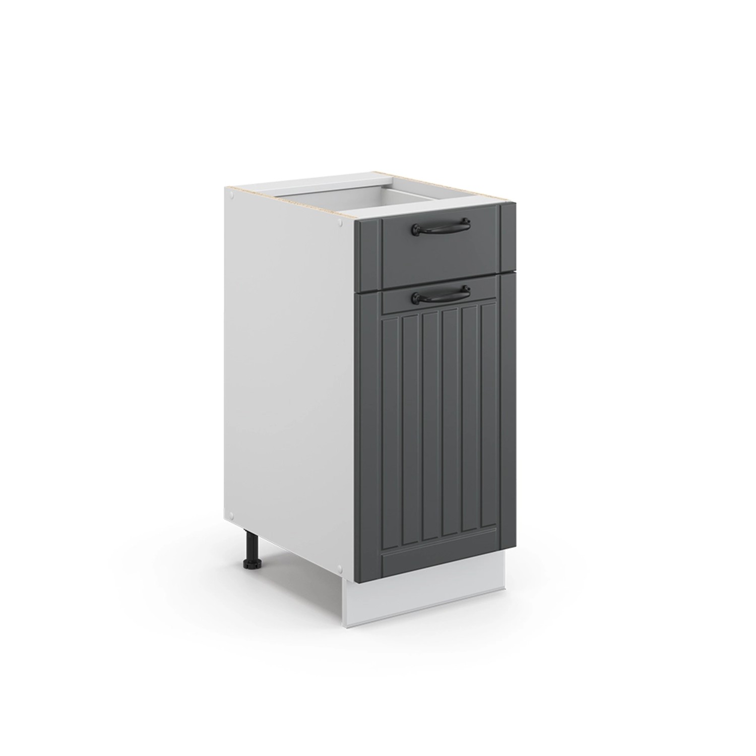 Thumbnail - Vicco Küchenunterschrank Fame-Line Anthrazit/Weiß 40 cm ohne Arbeitsplatte