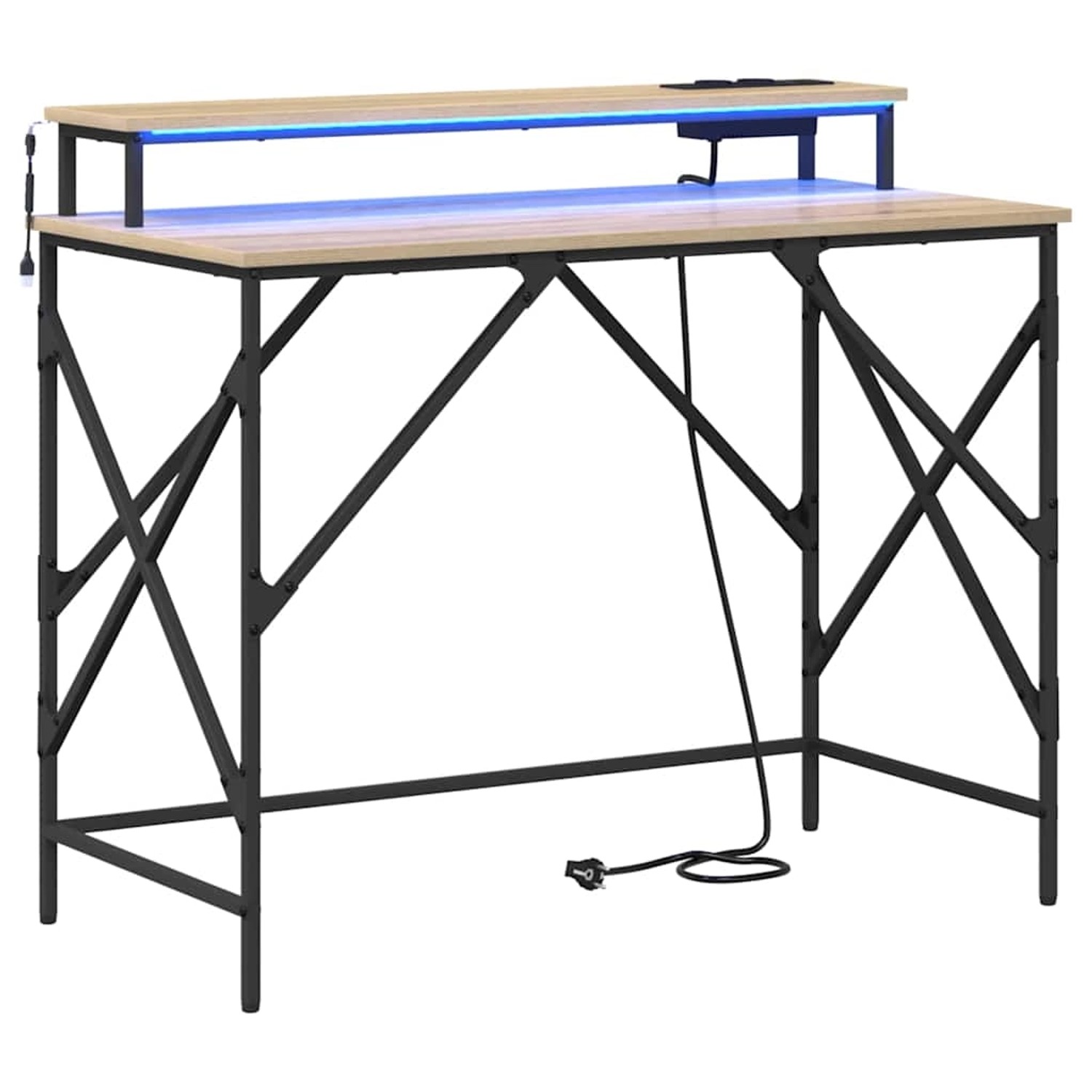 vidaXL Schreibtisch Sonoma-Eiche 100 x 50 x 86,5 cm Holzwerkstoff 859396 günstig online kaufen
