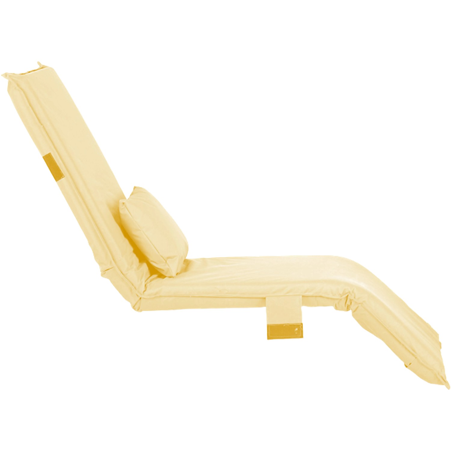 Acamp Bodenliege Tony 190 cm x 56 cm x 9 cm Reißverschluss Kissen Beige