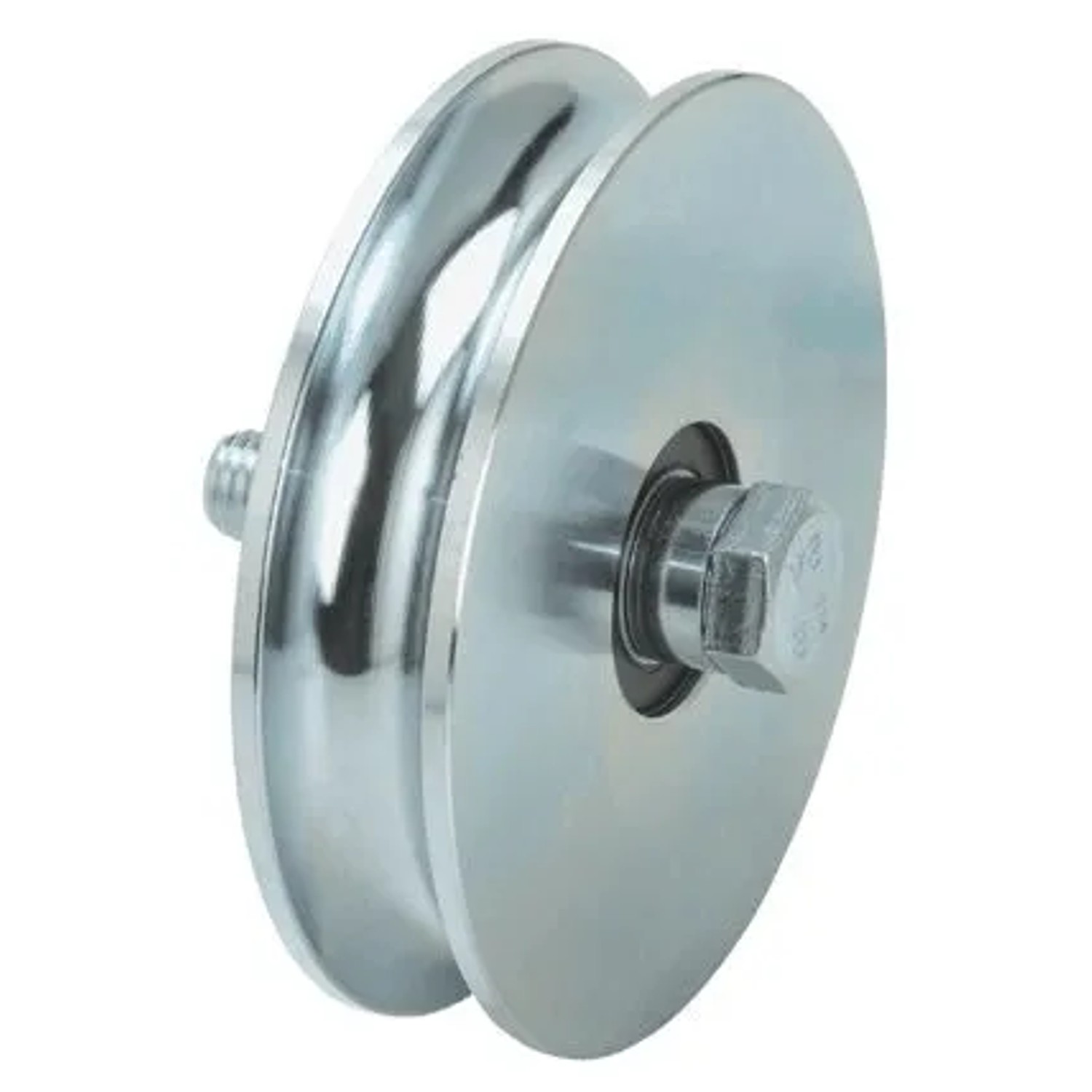 FeNau Schiebetorrolle Stahl Galvanisch Verzinkt Ø 100 mm Für Schiene Ø 20 mm 2 Kugellager 410 kg