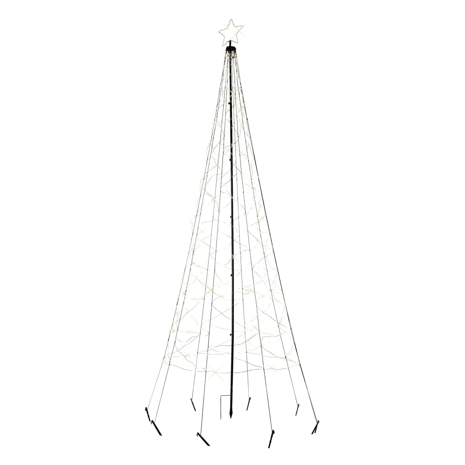 Lumineo LED-Baum Easy Set Up 236 LEDs Warmweiß Ø 70 cm x 200 cm