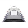 vidaXL Strandzelt 3 Personen Grau Quick Release Wasserdicht 4005316_7