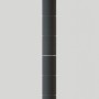 Detailaufnahme: Schwarzes Stahlrohr-Element des AR Shelving Standregals AR Deco.