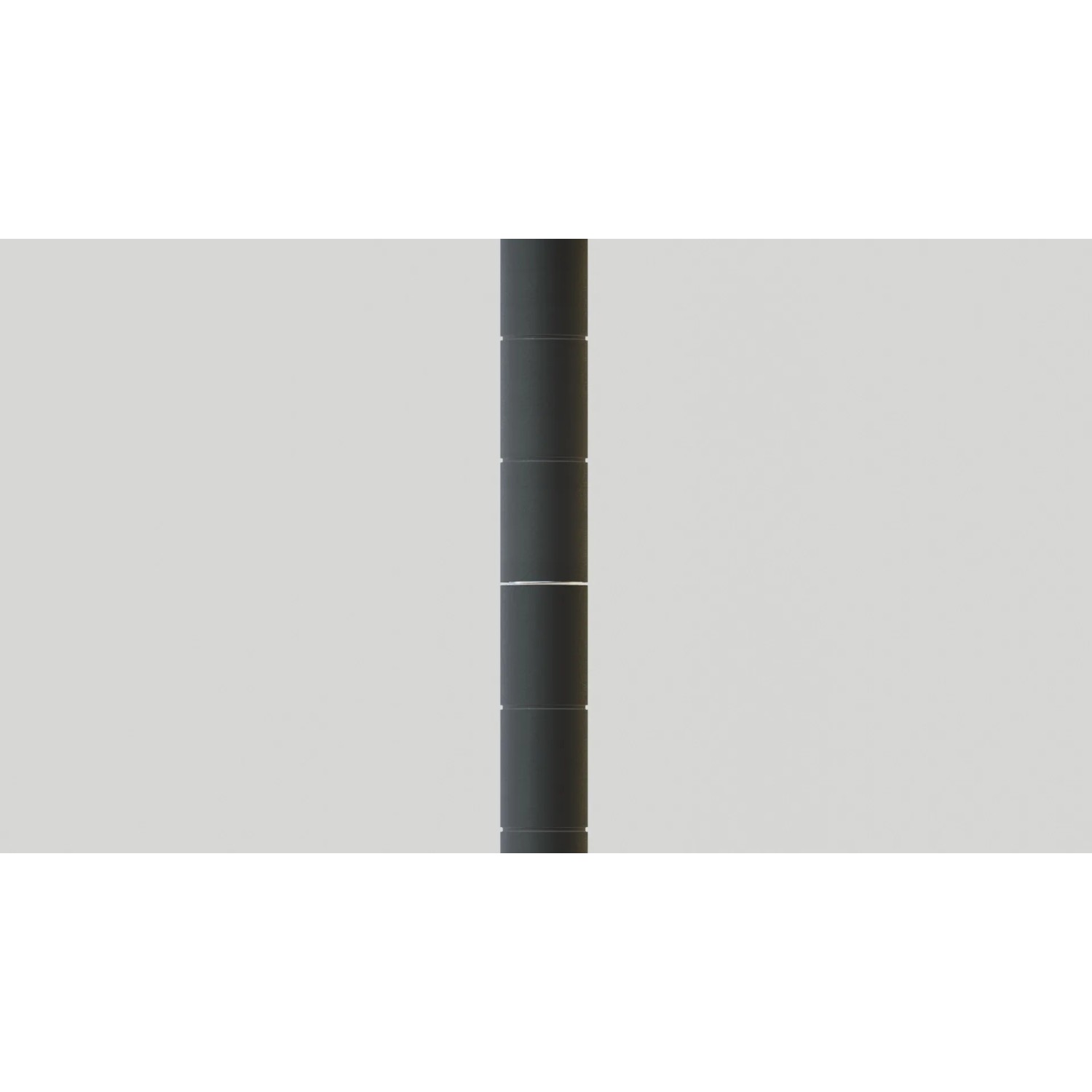 Detailaufnahme: Schwarzes Stahlrohr-Element des AR Shelving Standregals AR Deco.
