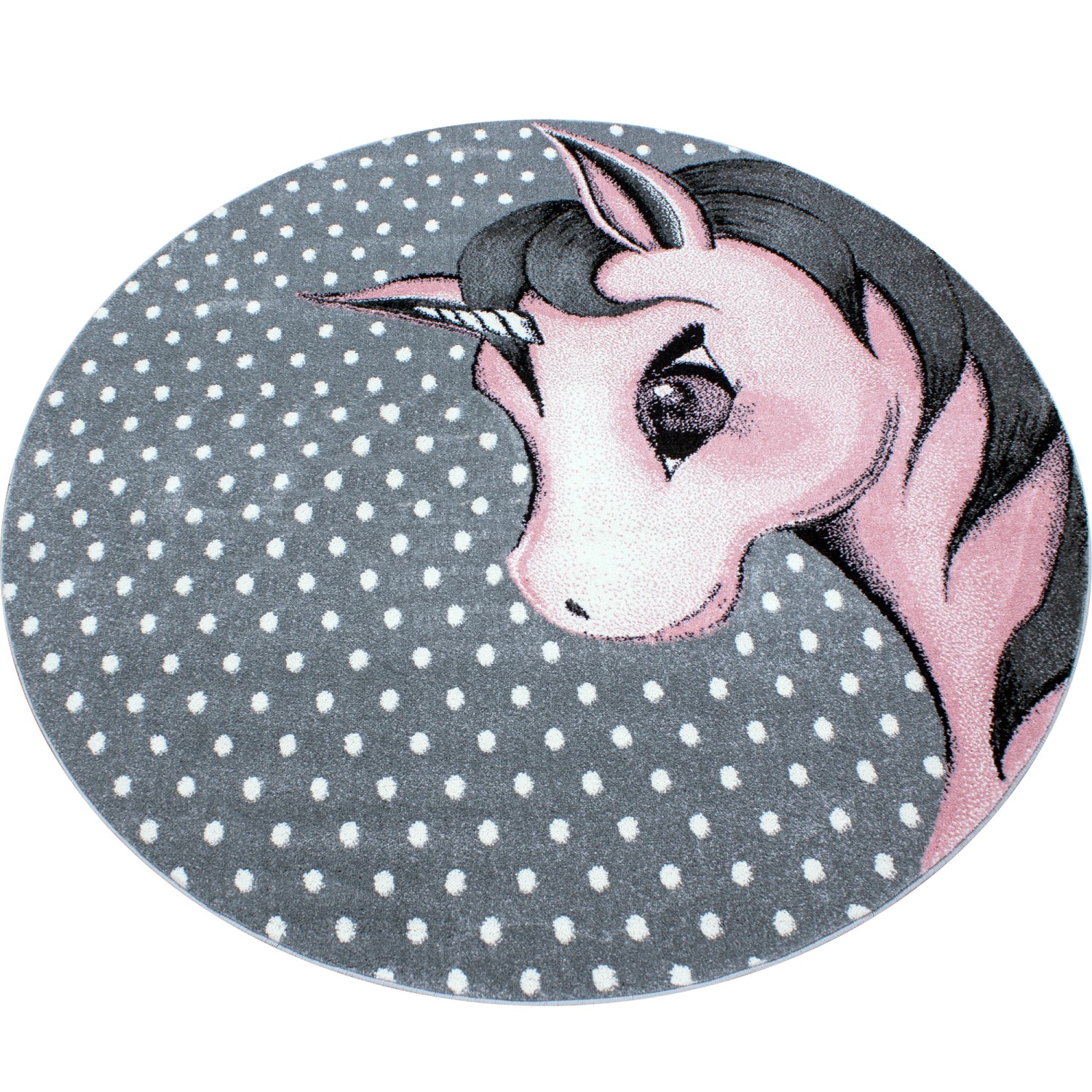 Ayyildiz Kinderteppich Kids 590 Pink 120 cm Rund günstig online kaufen
