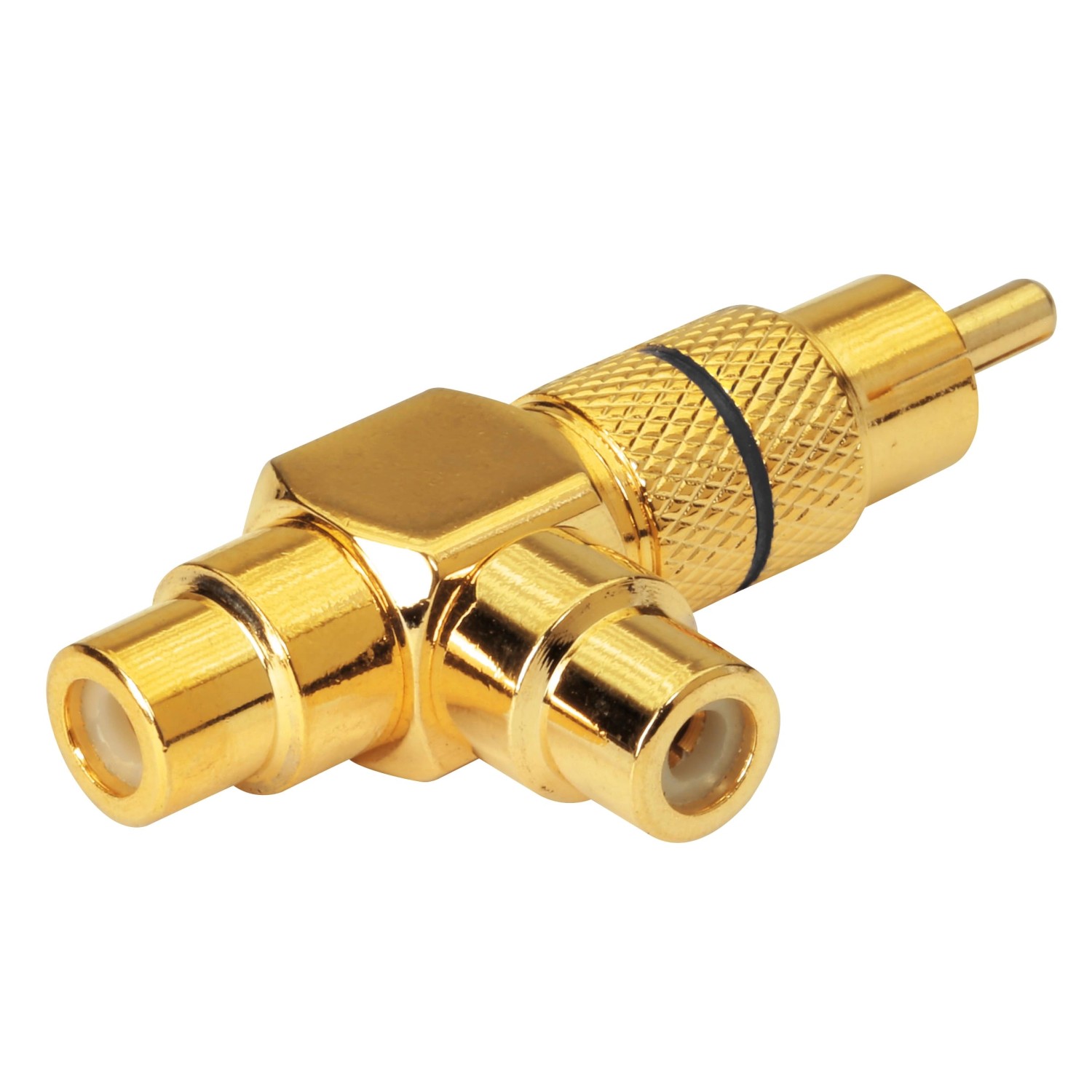 Dynavox Cinchkupplung Stecker 2x Buchse Schwarz