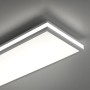 Weißes, dimmbares Just Light LED-Panel Mario, 100x25 cm, mit Farbwechsel und Fernbedienung.