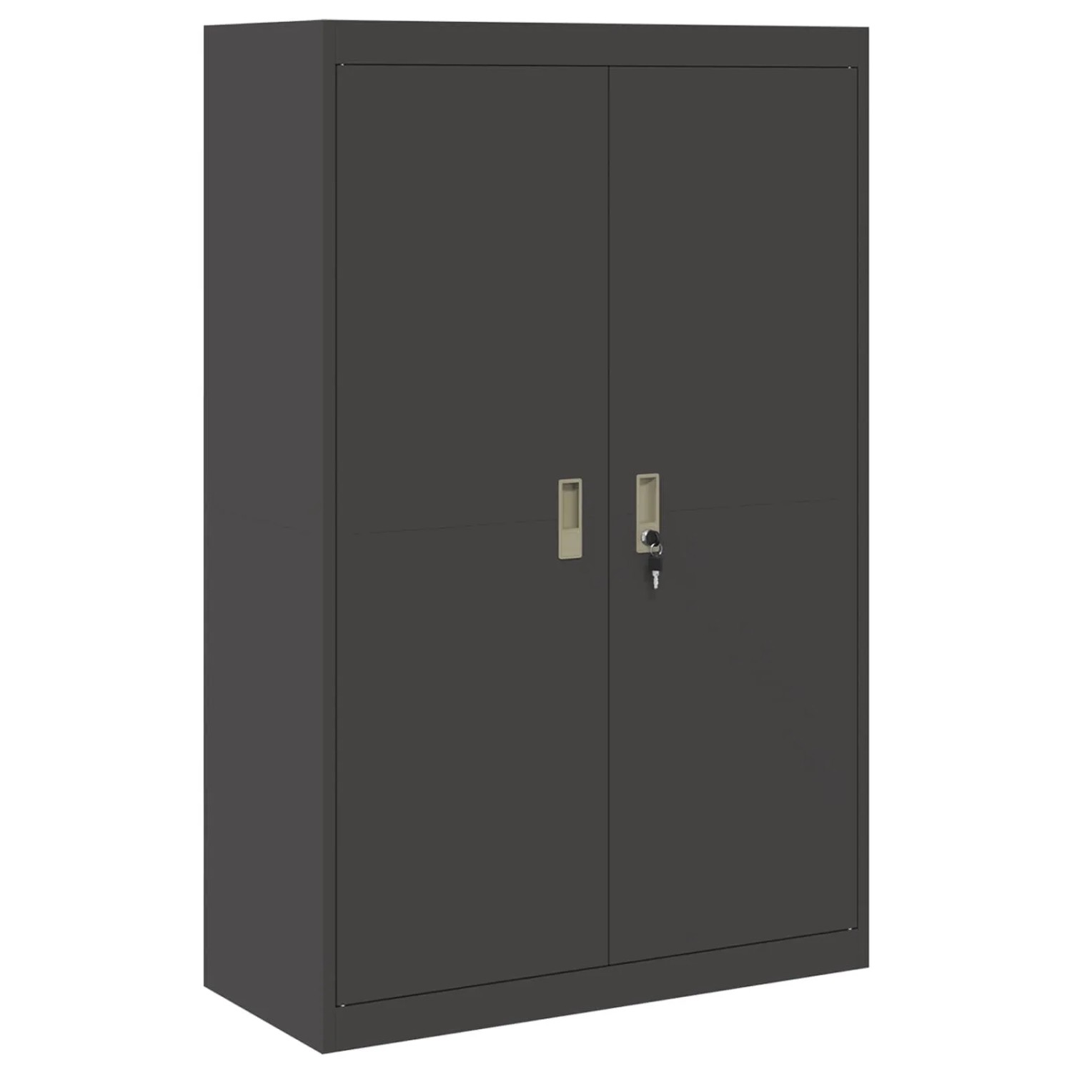 vidaXL Aufbewahrungsschrank 2 Stk Schwarz 90 x 40 x 140 cm Stahl 3406160