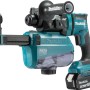 Makita Akku-Kombihammer DHR182RTWJ mit Akkus, Ladegerät und Koffer.
