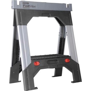 Stanley FatMax Unterstellbock (2er Set) mit Teleskopbeinen, grau/schwarz, belastbar bis 1300 kg.