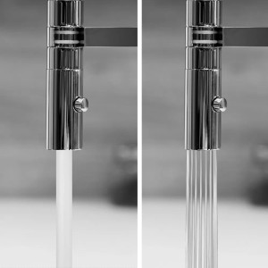 VIZIO 3-Wege Küchenarmatur, verchromt/schwarz, mit 2 Strahlarten im Vergleich.