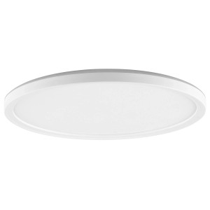 Weiße, runde LED-Deckenleuchte Avola von Brilliant, Ø 29,3 cm.